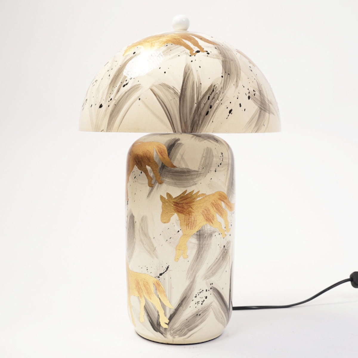 Lampe à poser champignon en céramique LYSA 43cm