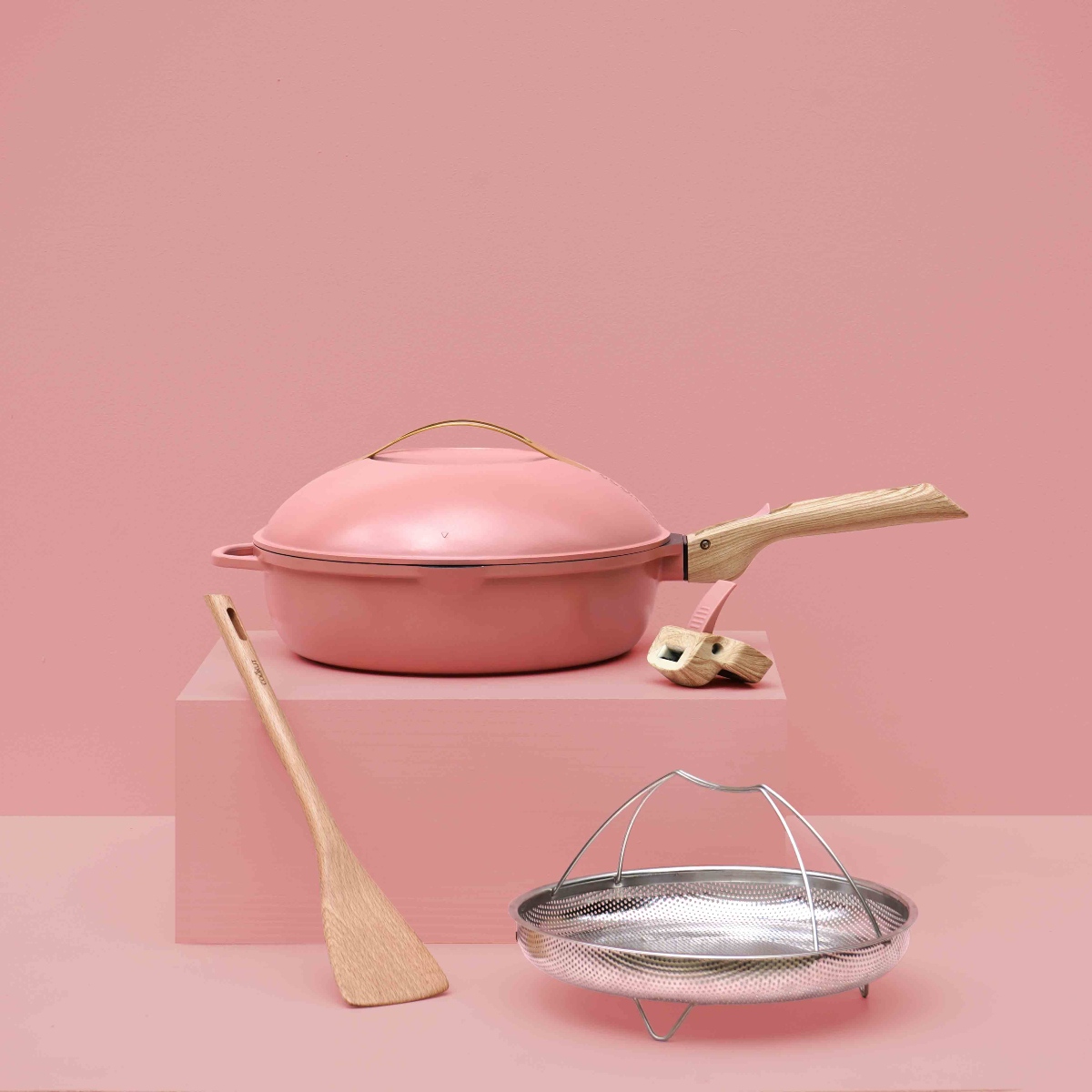 LA FABULEUSE POÊLE COOKUT À TOUT FAIRE 8-EN-1 24cm PIVOINE