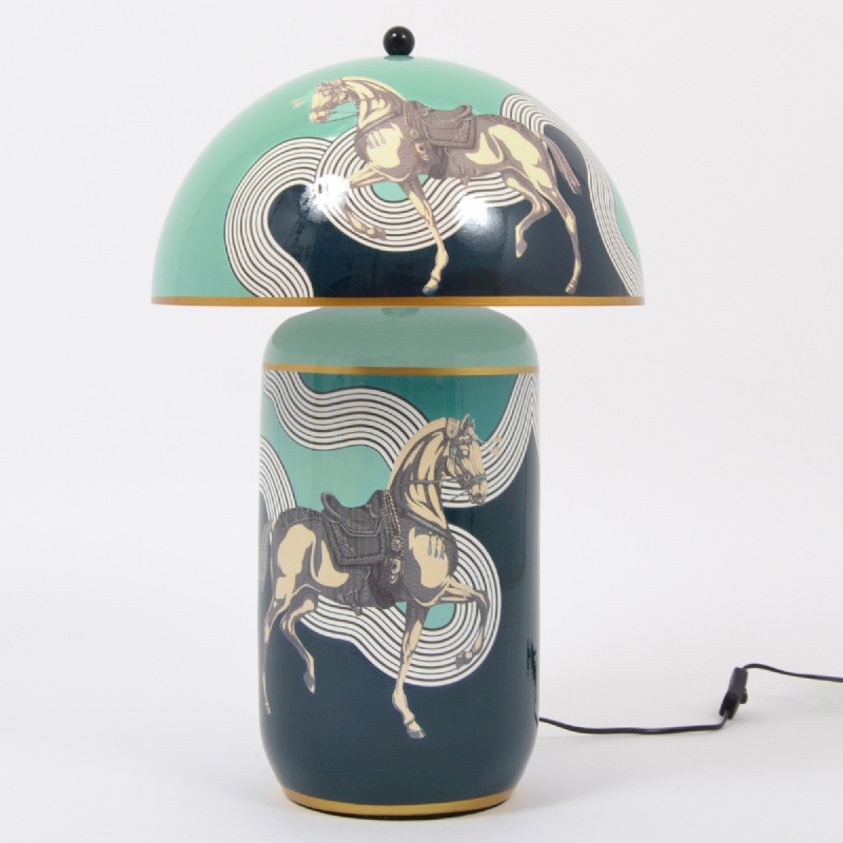 Lampe à poser champignon en céramique CAVALLO 58cm
