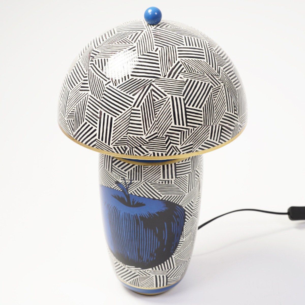 Lampe à poser champignon en céramique MELA 43 cm