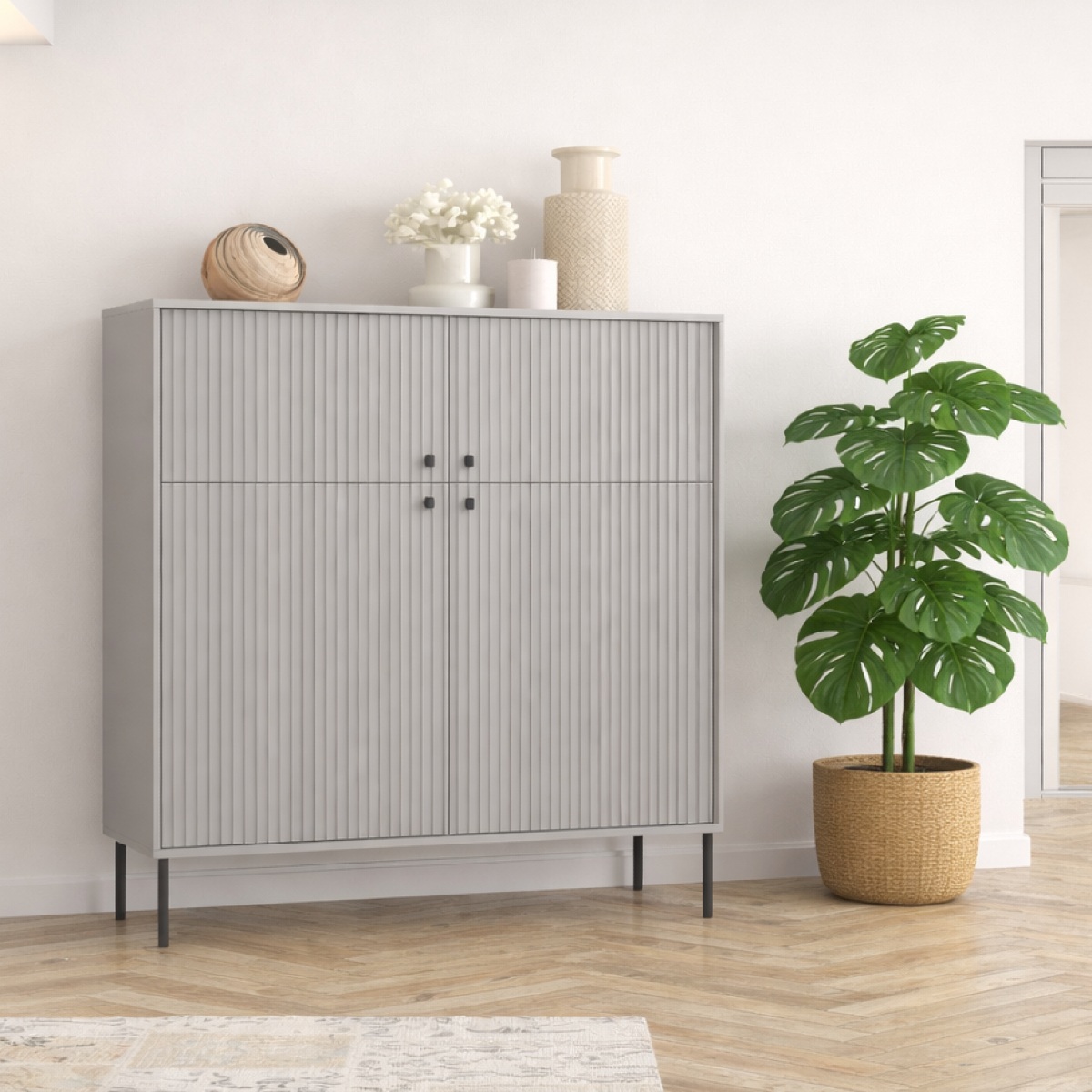 Argentier-bar moderne 4 portes SIMY