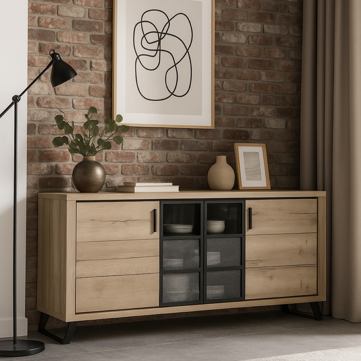 Buffet contemporain de salle à manger 225cm PERO