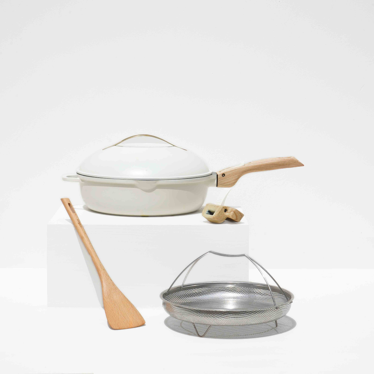 LA FABULEUSE POÊLE COOKUT À TOUT FAIRE 8-EN-1 28cm MERINGUE