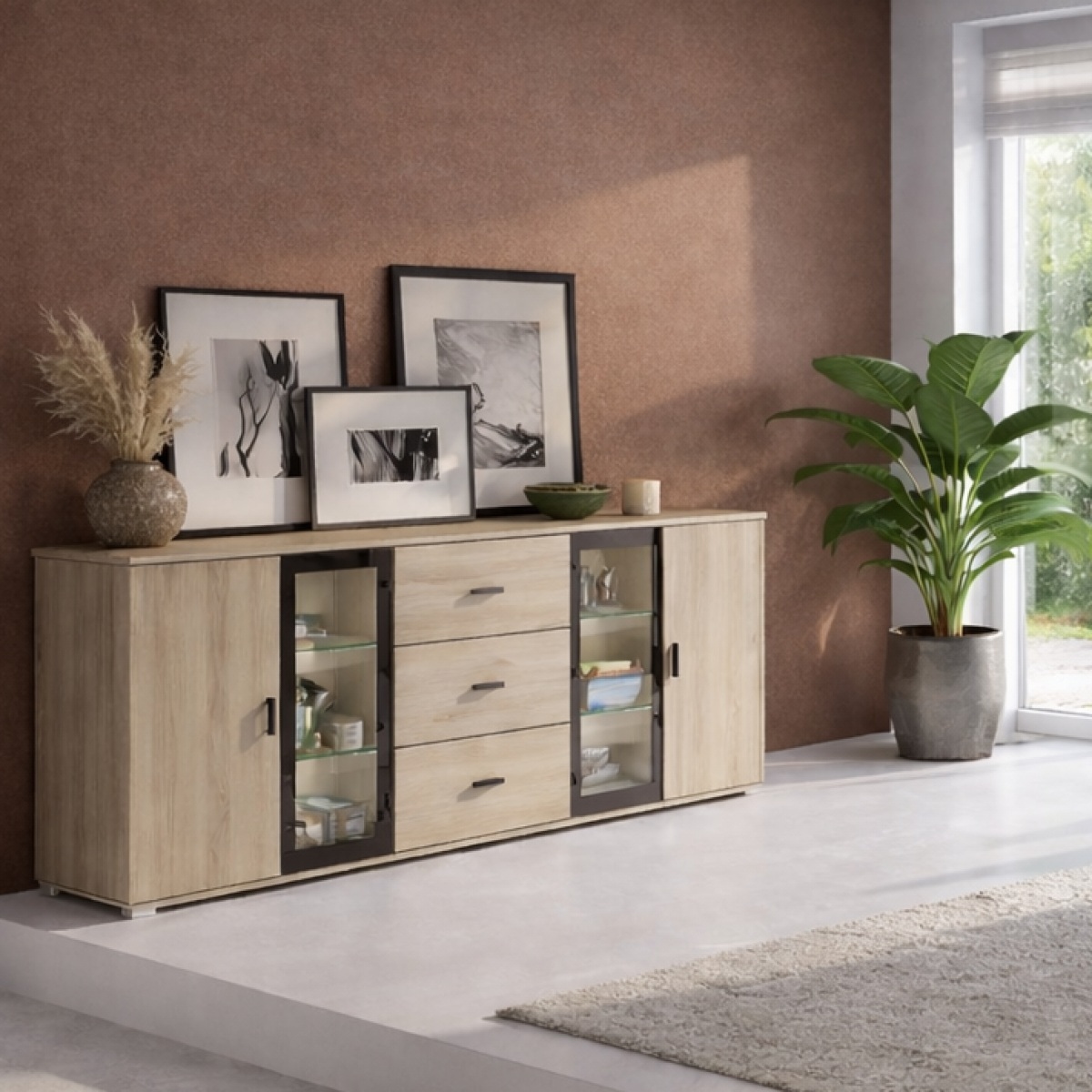 Buffet avec led 220 cm  MONICA